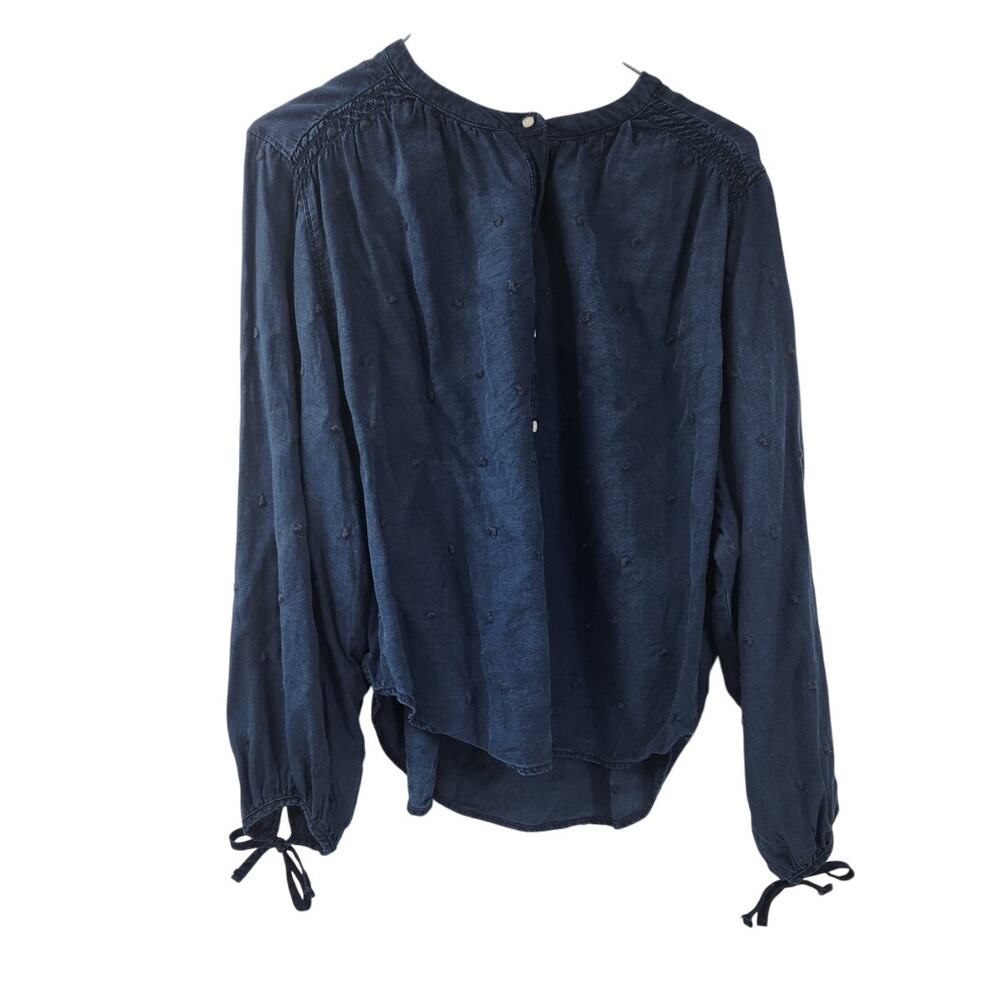 Old Navy Denim Long Sleeve Top Womens Size Medium M
